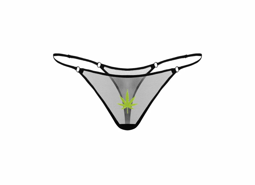 Zhilyova Lingerie Cannabis Thong 3 Zhilyova Lingerie Cannabis Thong