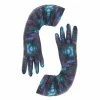 Tender And Dangerous Virus Print Gloves