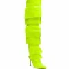 Natasha Zinko Pocketed Neon Long Boots