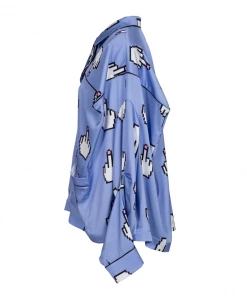 Natasha Zinko Pixel Middle Finger PJ Top