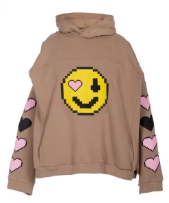 Natasha Zinko Pixel Smiley Hoodie