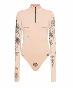 Tattoo Sweaters TTSWTRS Tattooed Turtleneck Bodysuit