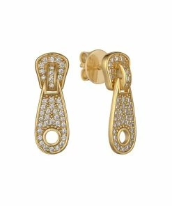 POCHE Diamond Zip Earrings