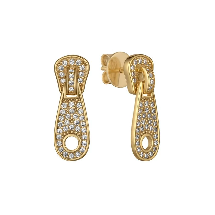 POCHE Diamond Zip Earrings 4 POCHE Diamond Zip Earrings