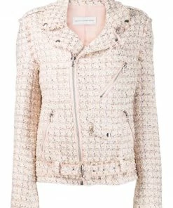 Faith Connexion Pink Tweed Jacket