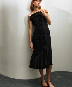 Malva Florea Midi Bretelle Dress