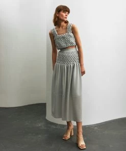 Malva Florea Braided Midi Skirt Skirts