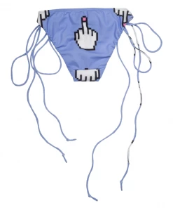 Natasha Zinko Pixel Middle Finger Bikini Beachwear