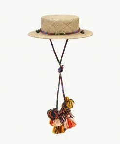 Headwear Ruslan Baginskiy Tasseled Boater Hat