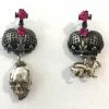 Djanelli Jewelry Dzhanelli Jewelry Silver Skull Earrings