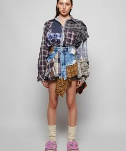Natasha Zinko Upcycled Check Shirt