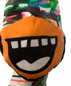 Natasha Zinko Smile Mask In Orange