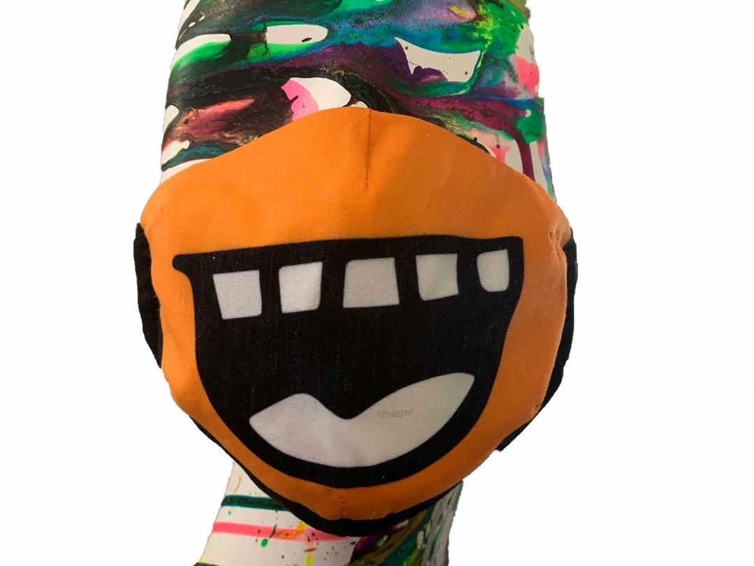 Natasha Zinko Smile Mask In Orange 3 Natasha Zinko Smile Mask In Orange