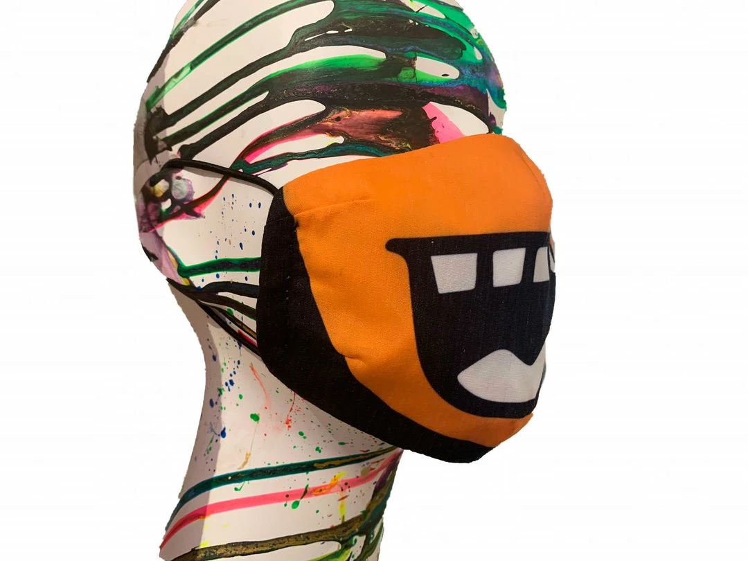 Natasha Zinko Smile Mask In Orange 4 Natasha Zinko Smile Mask In Orange