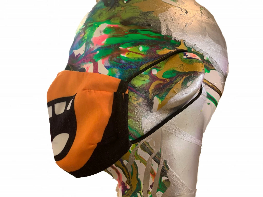 Natasha Zinko Smile Mask In Orange 5 Natasha Zinko Smile Mask In Orange