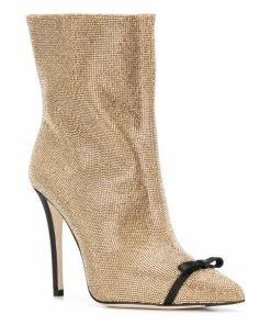 Marco De Vincenzo Rhinestoned Boots