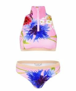 Natasha Zinko Floral Two-piece Bikini Set Beachwear