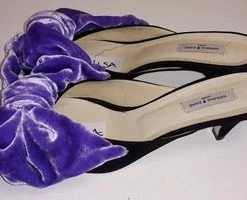 Natasha Zinko Embroidered Kitten Heel Slippers Heels