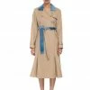 Ksenia Schnaider Denim Back Trench Coat