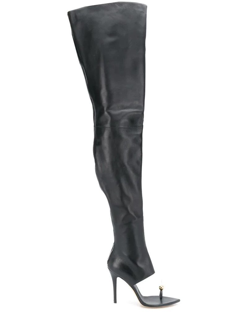 Natasha Zinko Single-Bunny Toe Boots 6 Natasha Zinko Single-Bunny Toe Boots