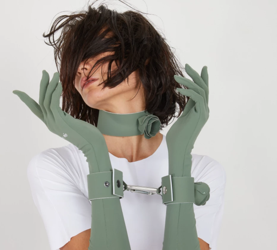 Ruban Noir Flower Handcuffs Lingerie 4 Ruban Noir Flower Handcuffs Lingerie