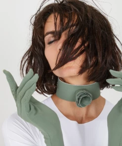 Lingerie Ruban Noir Flower Choker