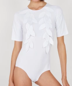 Ruban Noir Feather Bodysuit Lingerie