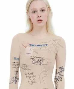 Tattoo Sweaters TTSWTRS Ivory Bodysuit Lingerie