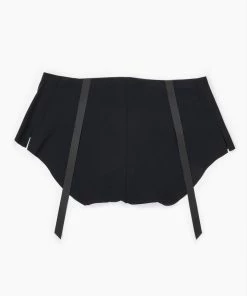 Lingerie Ruban Noir Horizontal Stripe Panties