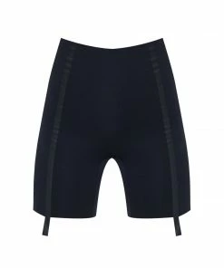 Lingerie Ruban Noir Gaine Noire Shorts