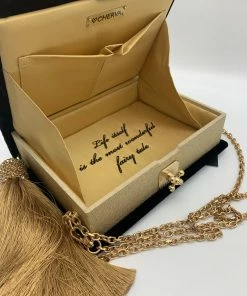 CHERVA Gold Embroidered Clutchbook